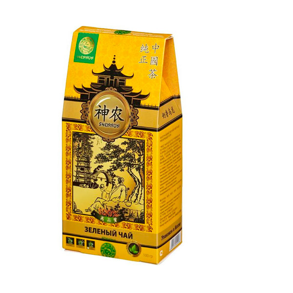 Чай листовой вес 100 г, Shennun, зеленый, молочный улун, Китай