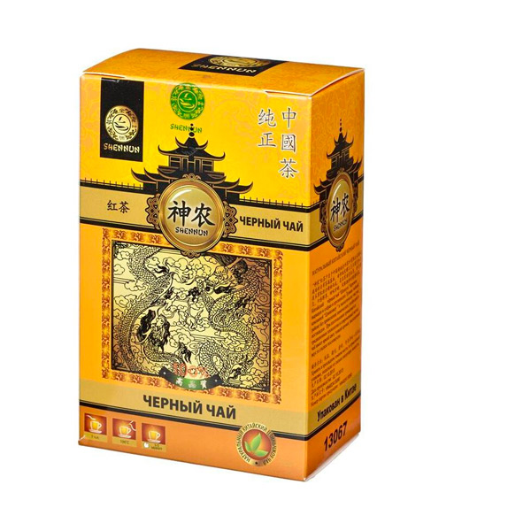Чай листовой вес 100 г, Shennun, черный, классический, Китай