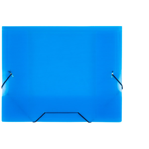 Папка на резинках A5, Attache, цвет прозрачный синий, 0,7 мм, ширина корешка 15 мм, в упаковке 50 шт., Россия