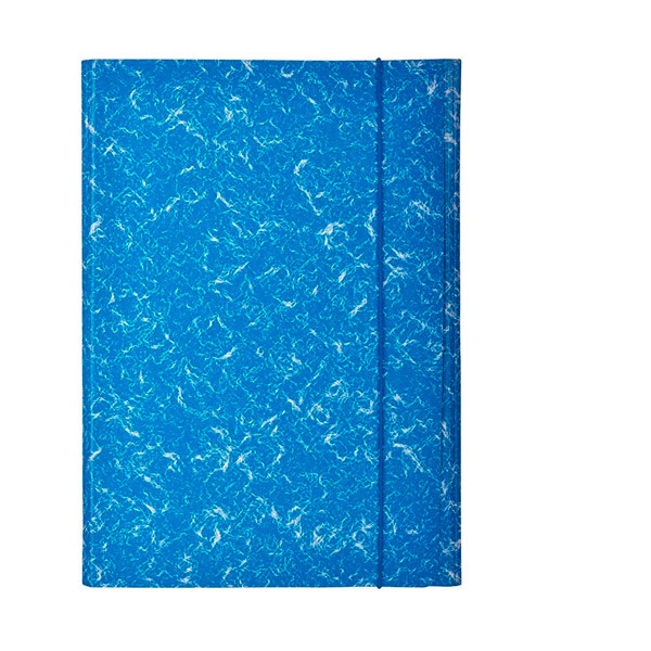 Папка на резинках A4, Attache, цвет синий, 370 г/кв.м, Россия
