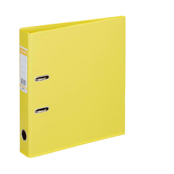 Регистратор A4, ширина корешка 50 мм, цвет желтый, Bantex, пластик, Россия