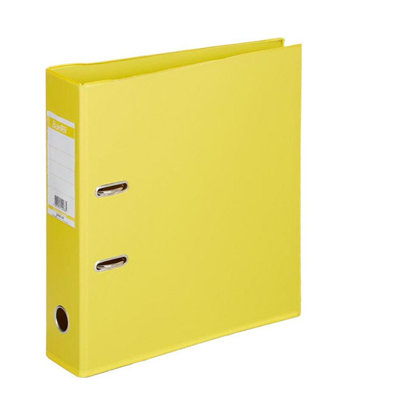 Регистратор A4, ширина корешка 70 мм, цвет желтый, Bantex, защита нижнего края папки, пластик, Россия