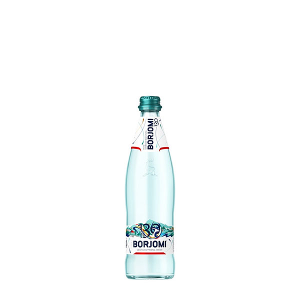 Вода газированная минеральная, Боржоми, 0,5 л, 12 шт, Грузия, упаковка стеклянная бутылка