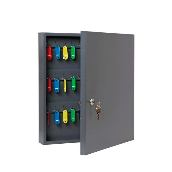 Шкафчик на  40 ключей, Onix, 350*400*75 мм, цвет темно-серый, ключевой замок, Россия