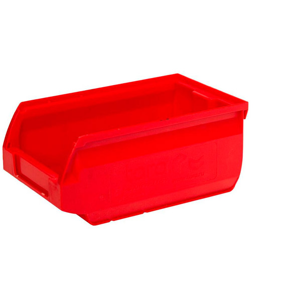 Ящик (лоток)  для склада универсальный, полипропилен, 170*105*75 мм, Sanremo, цвет красный, Россия