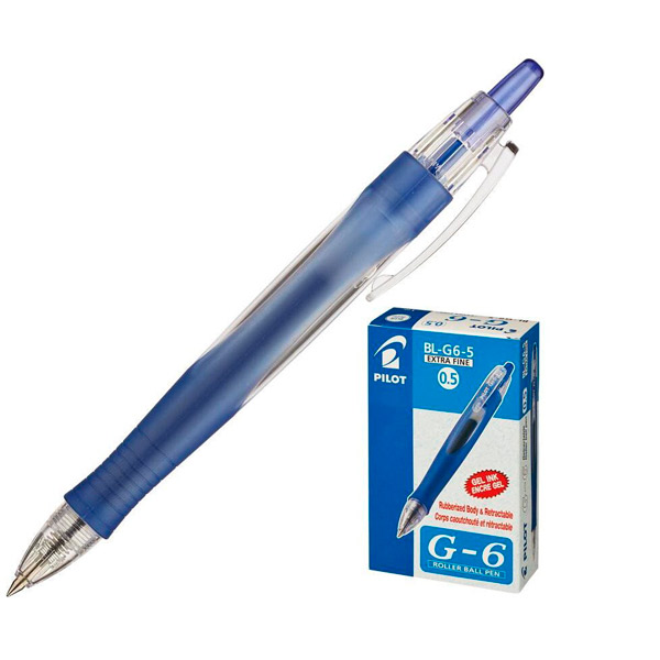Автоматическая гелевая ручка Pilot, цвет чернил синий, толщина линии письма 0,3 мм, Япония