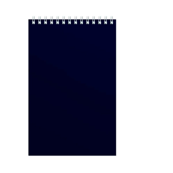 Блокнот А5 на спирали сверху, 60 листов, клетка, Альт, "Офис 1", синий, Россия