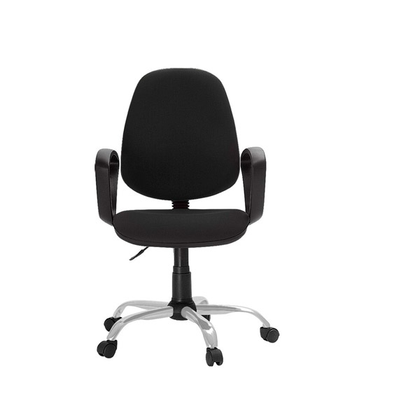 Кресло для оператора Easy Chair, 222, цвет черный, с подлокотниками, Россия