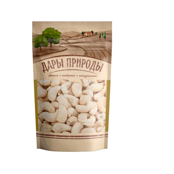 Орехи кешью, Дары природы, вес 150 г, упаковка дой-пак, Россия