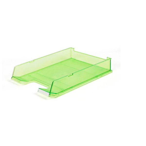 Лоток для бумаг горизонтальный HAN, полистирол, отделений 1, цвет прозрачный зеленый, Германия