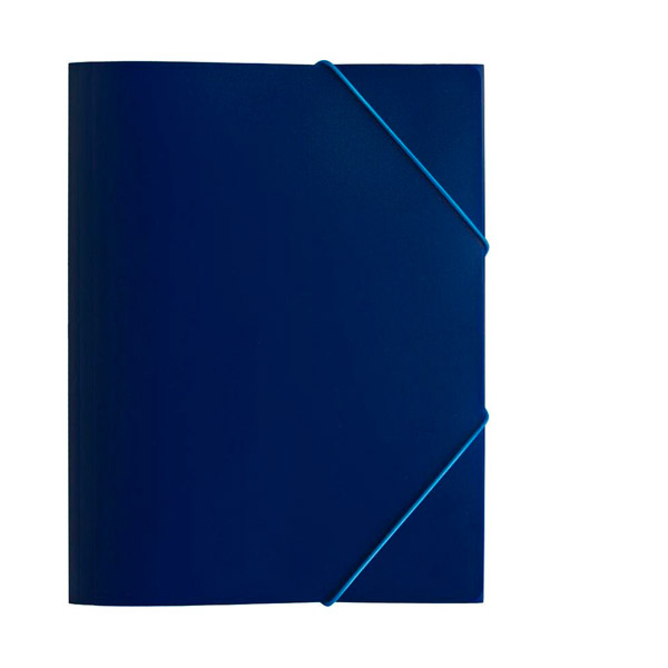 Папка на резинках A4, Attache, "Economy", цвет синий, 0,45 мм, ширина корешка 15 мм, Россия
