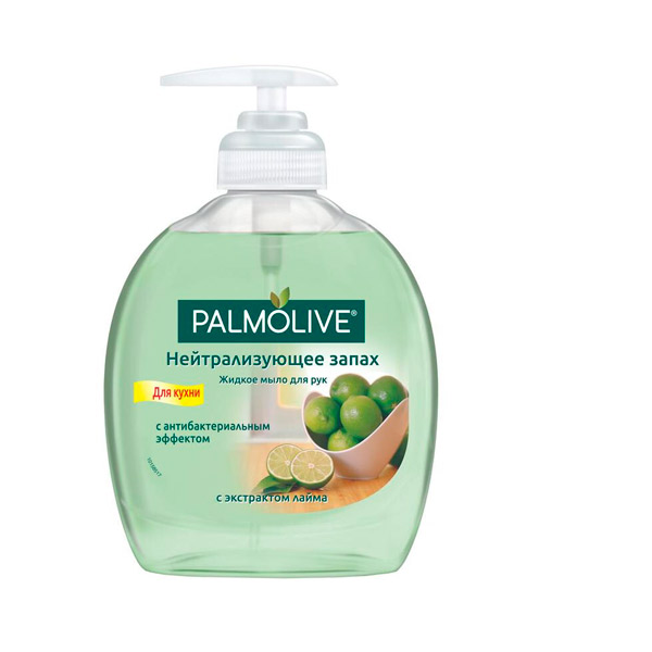 Мыло жидкое Palmolive, "Нейтрализующее запах",  300 мл, антибактериальное, дозатор, Турция