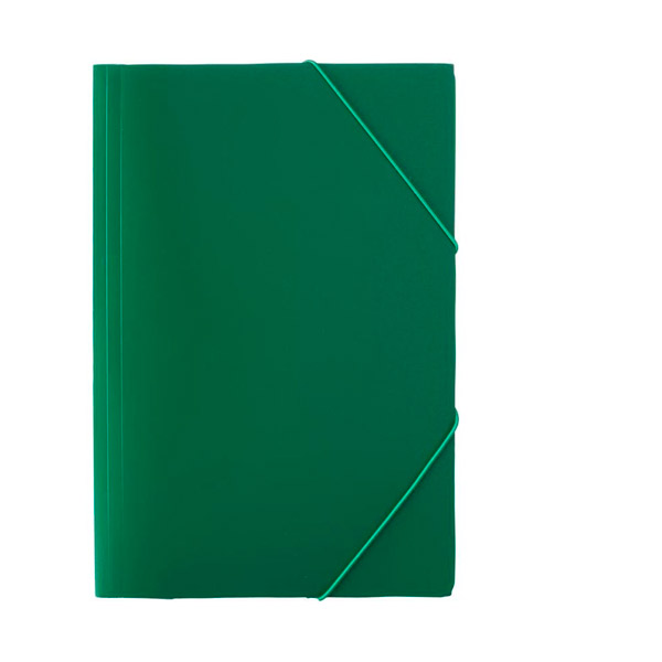 Папка на резинках A4, Attache, "Economy", цвет зеленый, 0,45 мм, ширина корешка 15 мм, Россия