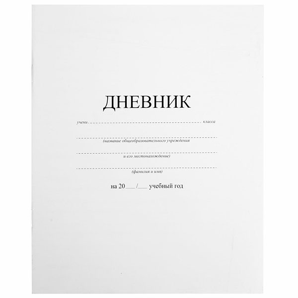 Дневник школьный, 40 листов, картон, Россия
