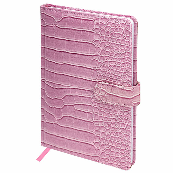 Еженедельник недатир. A5, розовый, 64л, BRAUBERG "Party", под кожу, 145*215мм, 114471