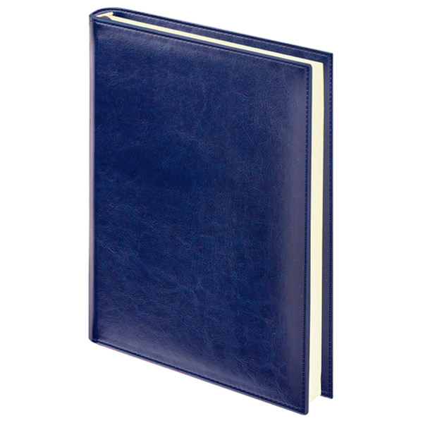 Ежедневник недатированный A5, темно-синий, BRAUBERG, "Imperial", под гладкую кожу, 160 листов, Китай