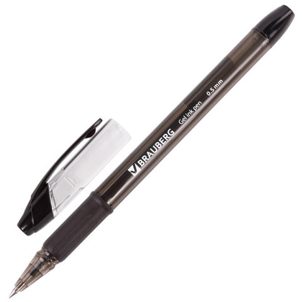 Ручка гелевая BRAUBERG, "Samurai", цвет чернил черный, толщина линии письма 0,35 мм, Китай, 141178