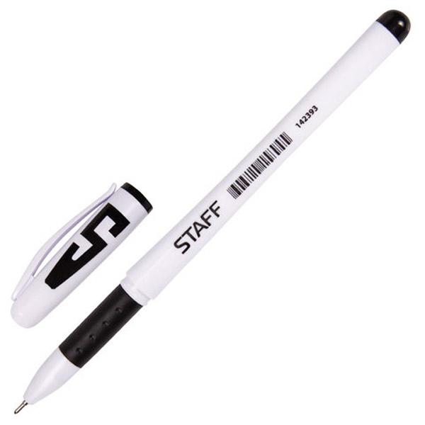 Ручка гелевая STAFF, цвет чернил черный, толщина линии письма 0,35 мм, Китай, 142393