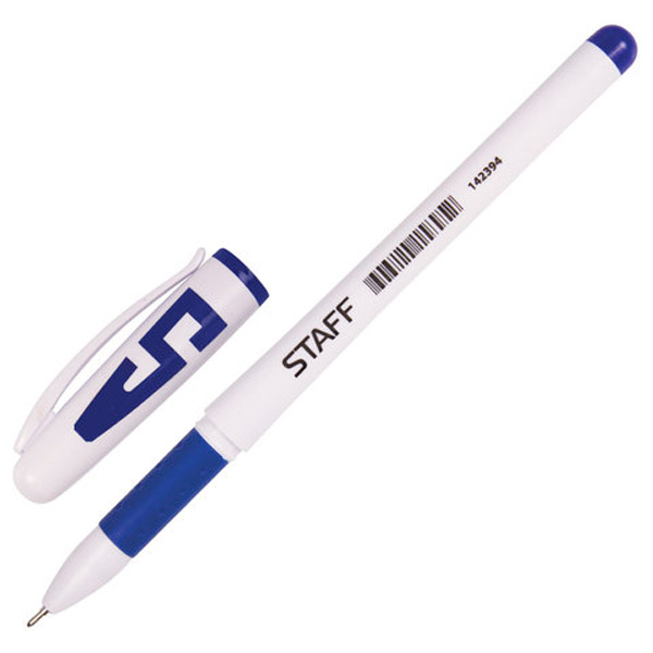 Ручка гелевая STAFF, цвет чернил синий, толщина линии письма 0,35 мм, Китай, 142394