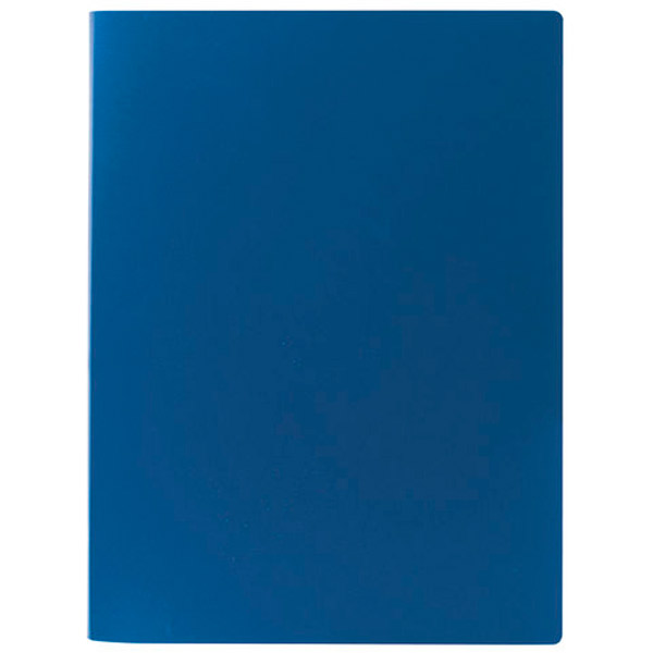 Папка 2 кольца ширина корешка 21 мм, цвет синий, STAFF, "Эконом", Россия