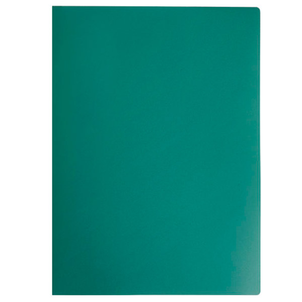 Папка 2 кольца ширина корешка 21 мм, цвет зеленый, STAFF, "Эконом", Россия
