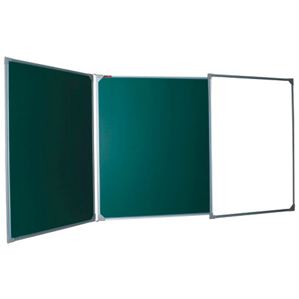 Доска комбинированная магнитно-маркерная, 100*150/300 см, двусторонняя, BoardSYS, ТЭ-300К, зеленый, белый, Россия