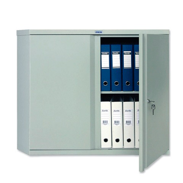 Шкаф для документов офисный, металлический, Практик, AM-0891, 83,2*91,5*45,8 см, разборный