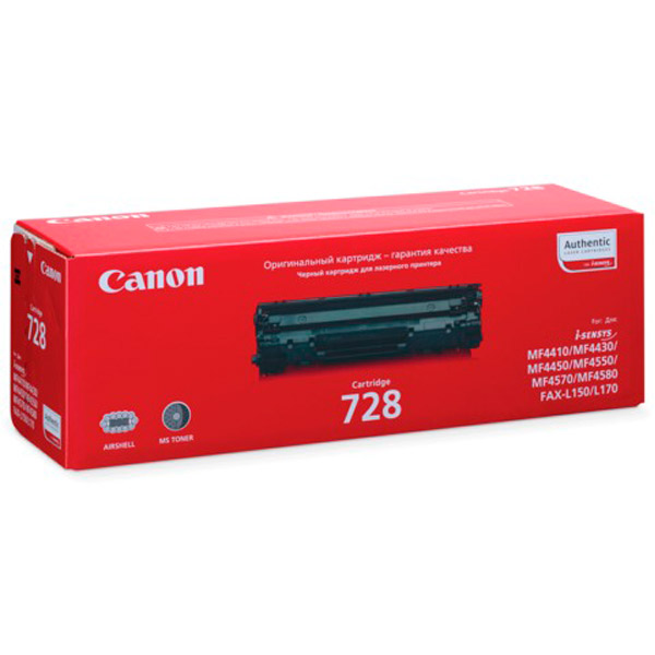 Картридж лазерный Canon, 728, 3500B002, оригинальный, цвет черный, Япония