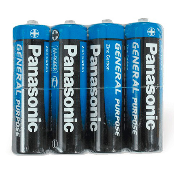 Батарейки AA (пальчиковые, R6), солевые, упак/4шт, Panasonic, 316, Польша