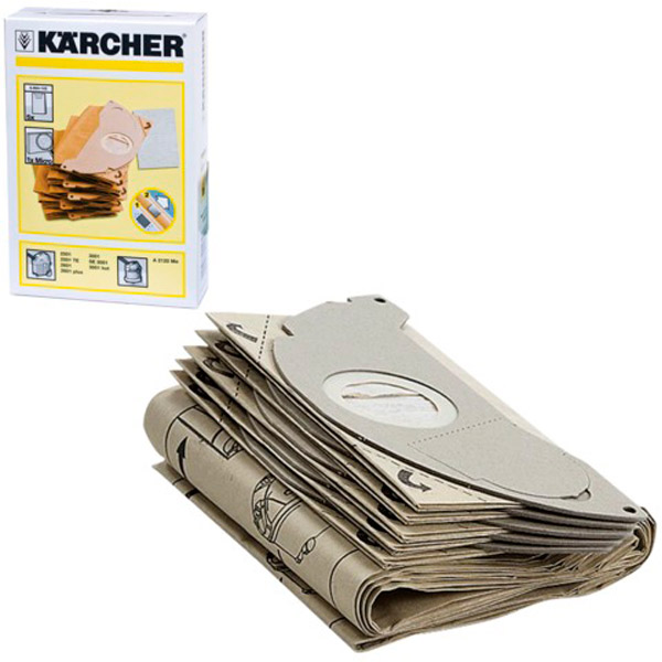 Пылесборник Karcher, бумажный, комплект 5 шт., Германия
