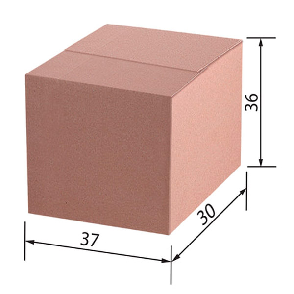 Короб картонный 370*300*360 мм, гофрокартон, Т-22, 3 слоя, профиль B, цвет бурый, Россия