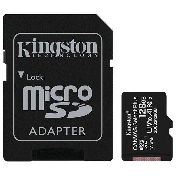 Карта памяти micro SDXC, 128 Gb, Kingston, Класс 10, Китай