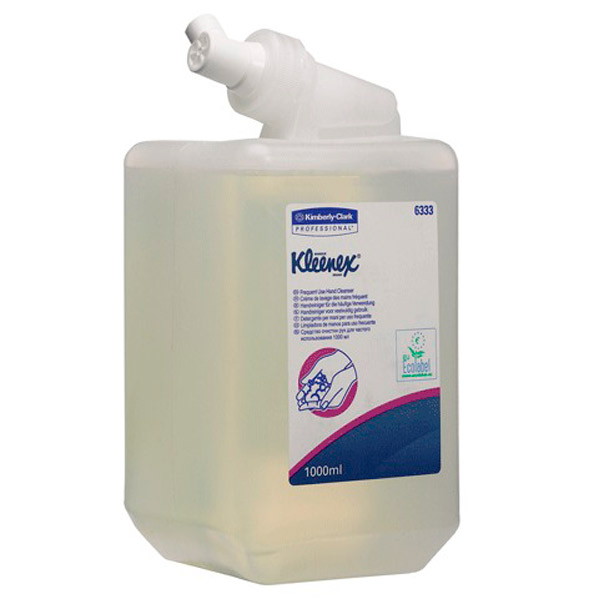Картридж с жидким мылом, KIMBERLY-CLARK, "Kleenex", система Kimberly-Clark Aquarius, цвет прозрачный, 1,0 л, 6333, Испания