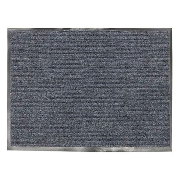 Коврик входной ворсовый, влаго-грязезащитный, VORTEX,  90*120 см, серый, Китай