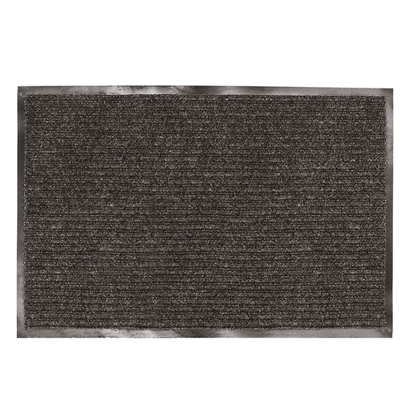 Коврик входной ворсовый, влаго-грязезащитный, ЛАЙМА,  90*120 см, черный, Китай