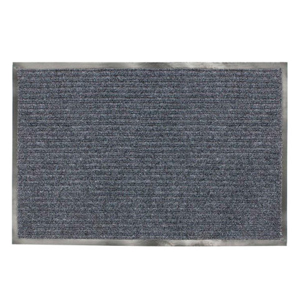 Коврик входной ворсовый, влаго-грязезащитный, ЛАЙМА, 120*150 см, серый, Китай
