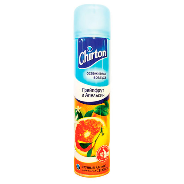 Освежитель воздуха Chirton, "Грейпфрут и апельсин", аром. цитрус, 300 мл, аэрозоль, YGIR-085