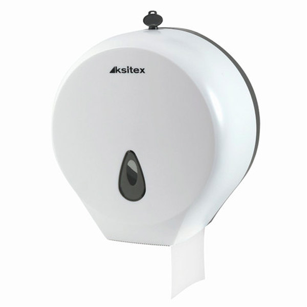 Диспенсер для туалетной бумаги KSITEX, ТН-8002A, белый, ABS-пластик, Китай