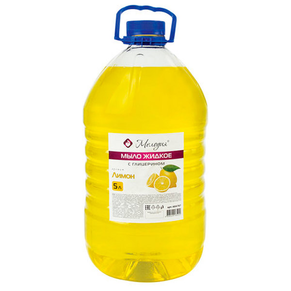 Жидкое МЕЛОДИЯ, "Лимон", 5000 мл, отдушка лимон, Россия