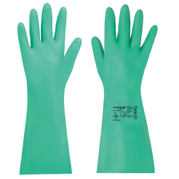 Перчатки нитриловые, многоразовые, ЛАЙМА, "Expert", размер L, цвет зеленый