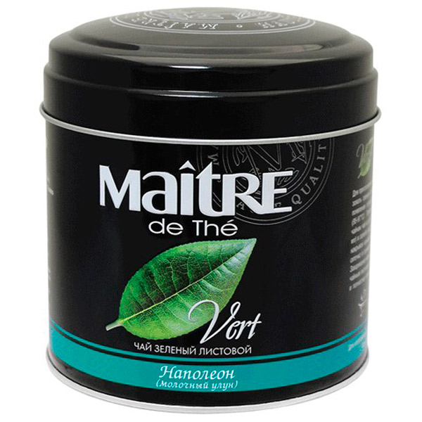 Чай листовой вес 100 г, Maitre, "Наполеон", зеленый, молочный улун, Россия, бар030р