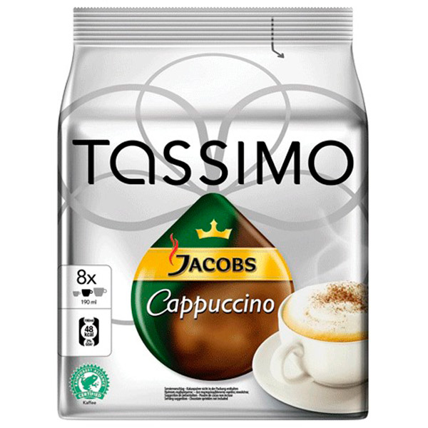 Капсулы для кофемашин Jacobs, "Tassimo Cappuccino", Германия