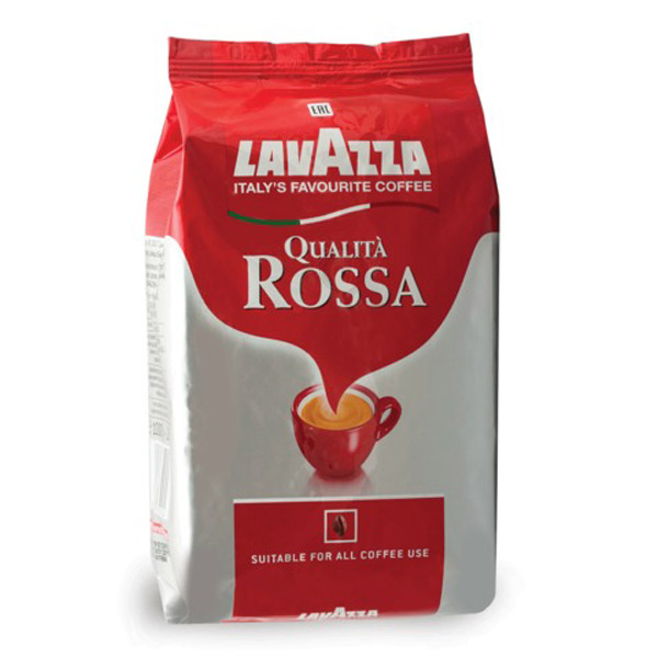Кофе в зернах Lavazza, "Qualita Rossa", вес 1000 г, 40% Арабика, 60% Робуста, Италия