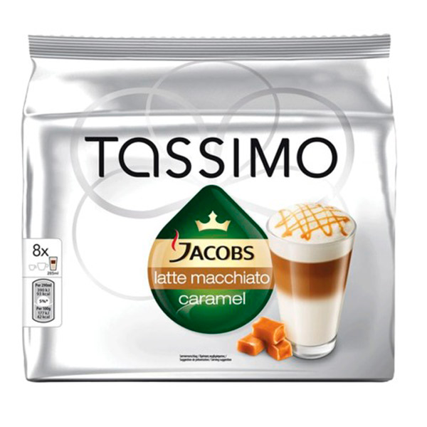 Капсулы для кофемашин Jacobs, "Tassimo Latte Macchiato Caramel", Россия