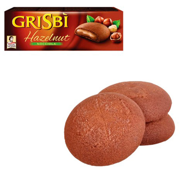 Печенье GRISBI, "Hazelnut", хрустящее, вес  150 г, Италия