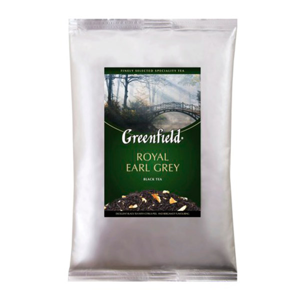 Чай листовой вес 250 г, Greenfield, "Royal Earl Grey", черный, бергамот, Россия, 0975-15