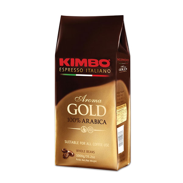 Кофе в зернах Kimbo, "Aroma Gold Arabica", вес 1000 г, 100% Арабика, Италия