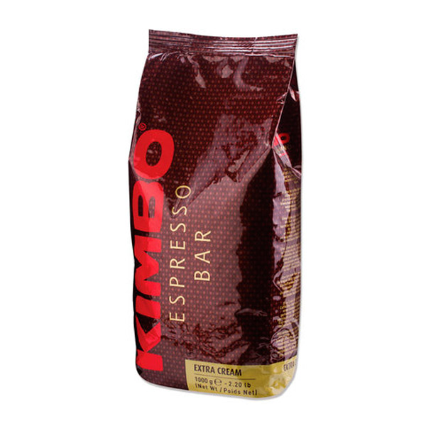 Кофе в зернах Kimbo, "Extra Cream", вес 1000 г, 80% Арабика, 20% Робуста, Италия
