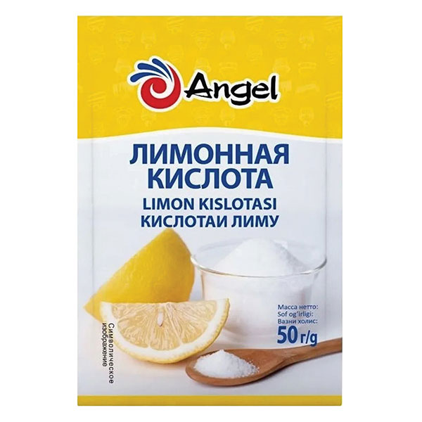 Продукт бакалейный: лимонная кислота, Angel,   50 г, бумажный пакет, Китай