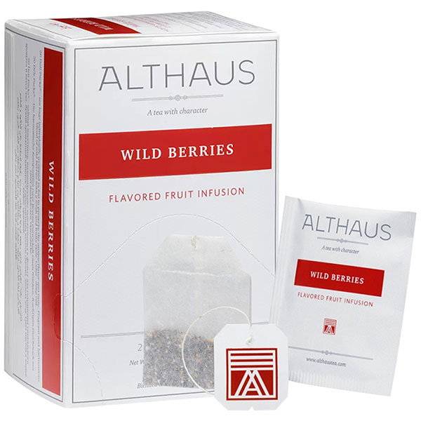 Чай ALTHAUS Wild Berries, 20пак, фруктовый, красные ягоды, по 2,5г, TALTHB-DP0038